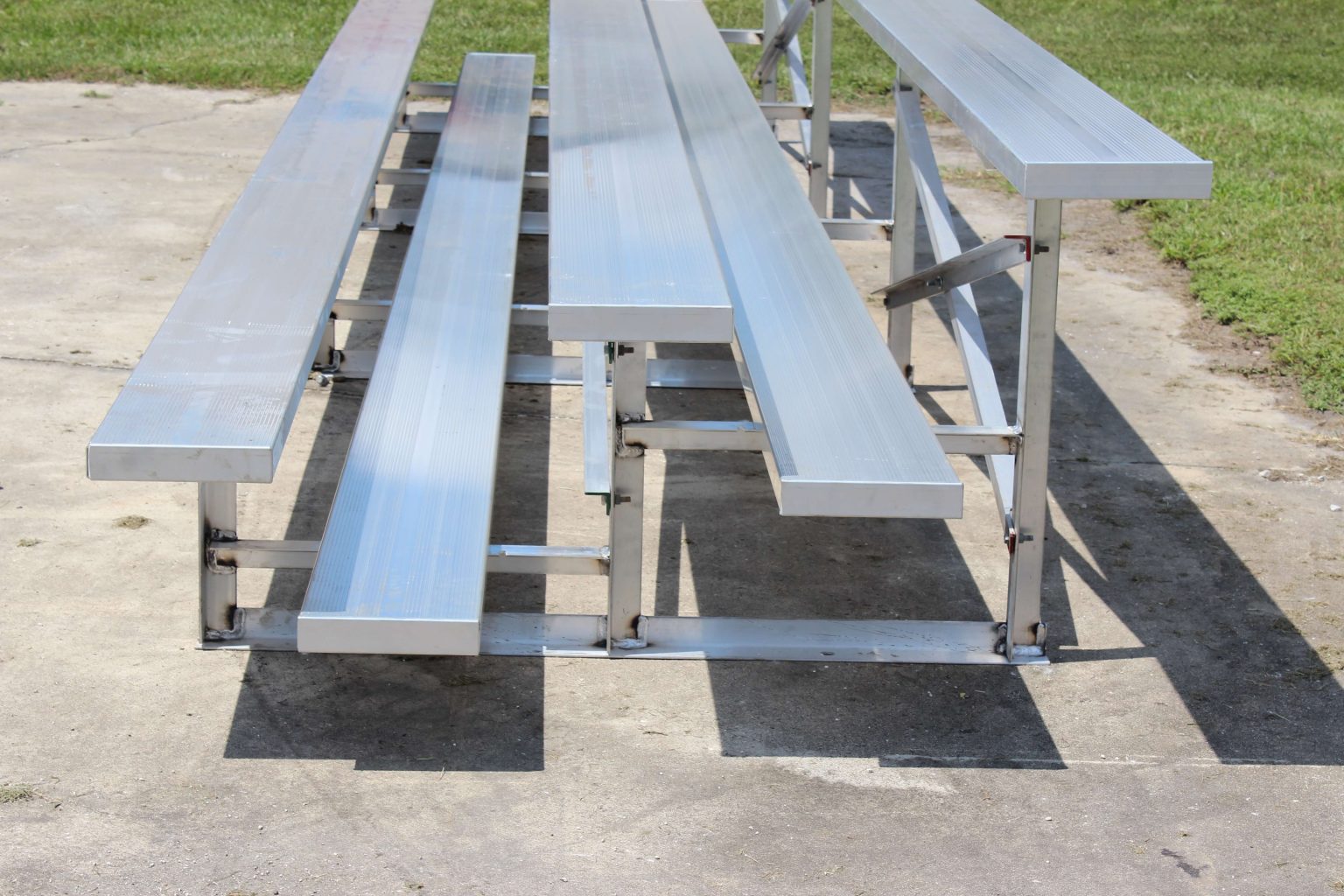 3 Row Aluminum Bleachers for Sale Call to Order
