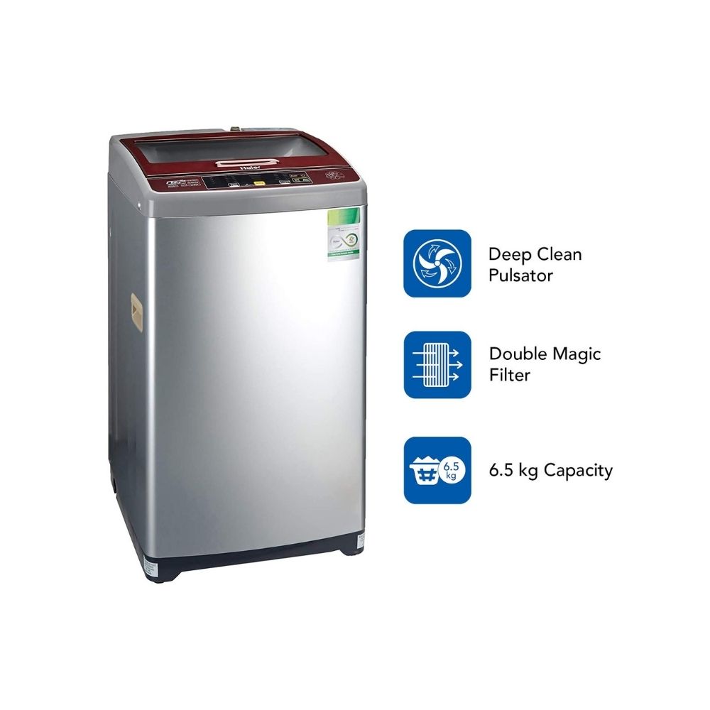 Haier 6.5 kg FullyAutomatic Top Loading Washing Machine (HWM65707NZP