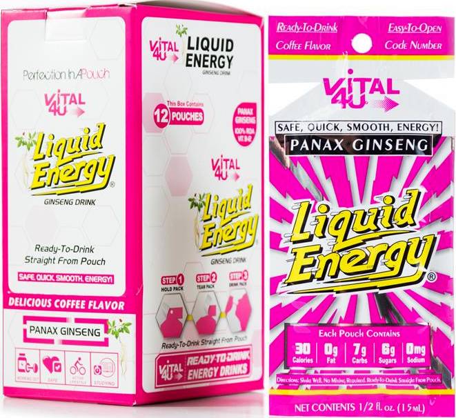 Vital4U Liquid Energy Columbian Coffee SessionsUSA