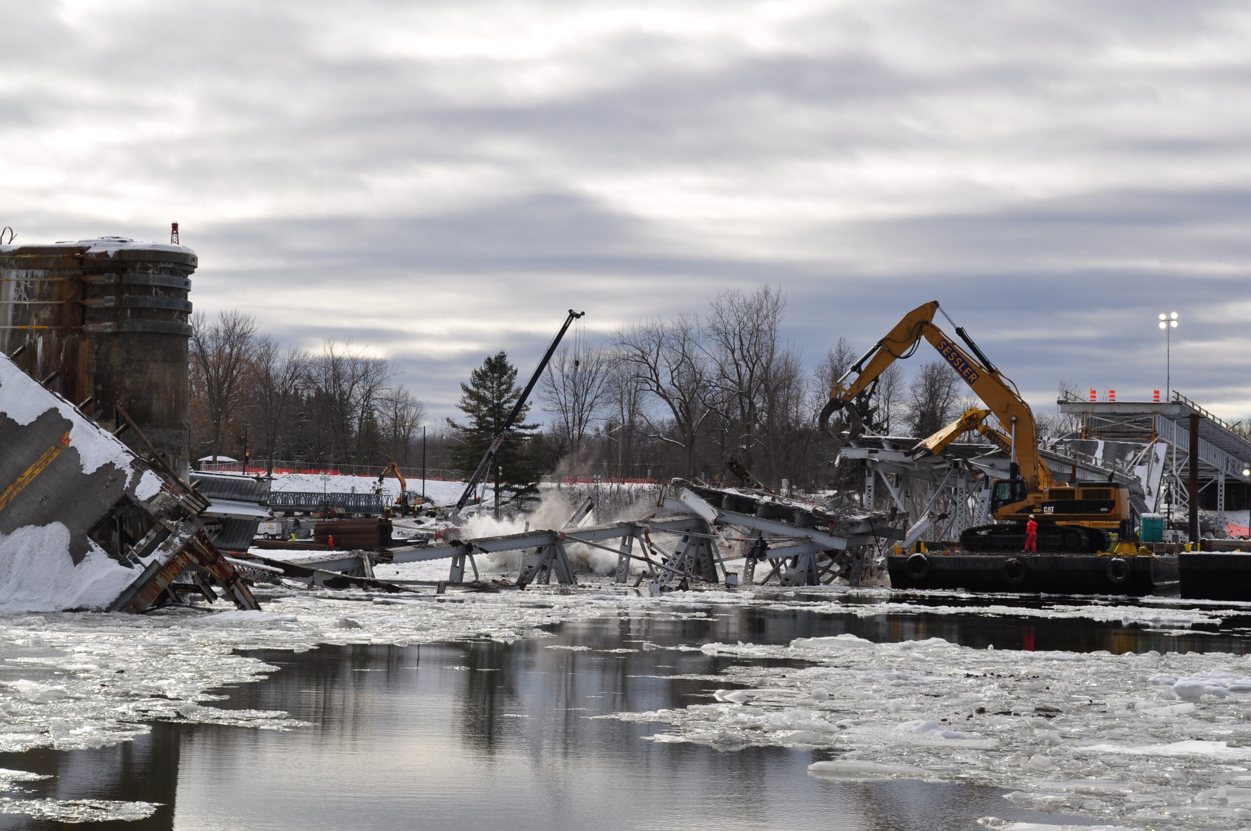 Lake Champlain Bridge, Crown Point, New York Sessler Wrecking