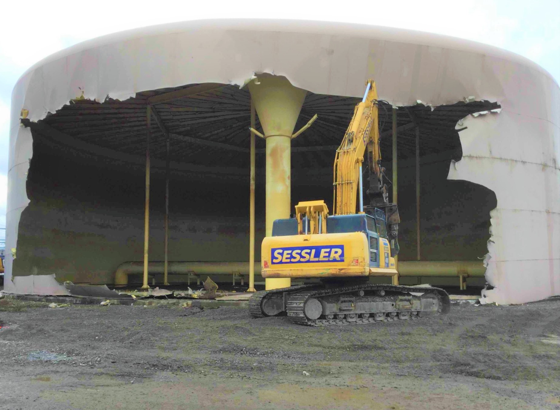 Water Tank Demolition, Amherst, New York Sessler Wrecking