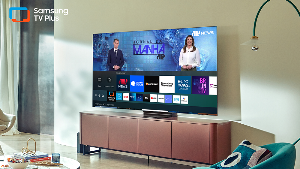 Canais de notícias no Samsung TV Plus SET PORTAL