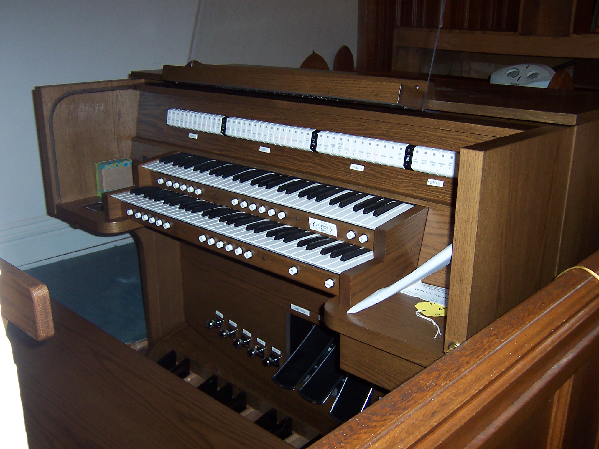 The console of the new Allen has all of the conveniences expected by