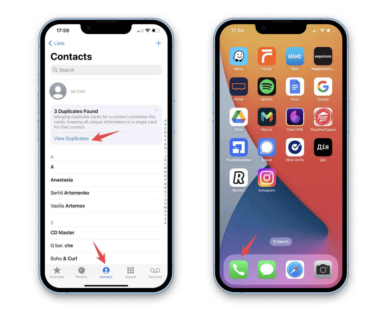How to effortlessly merge contacts on iPhone