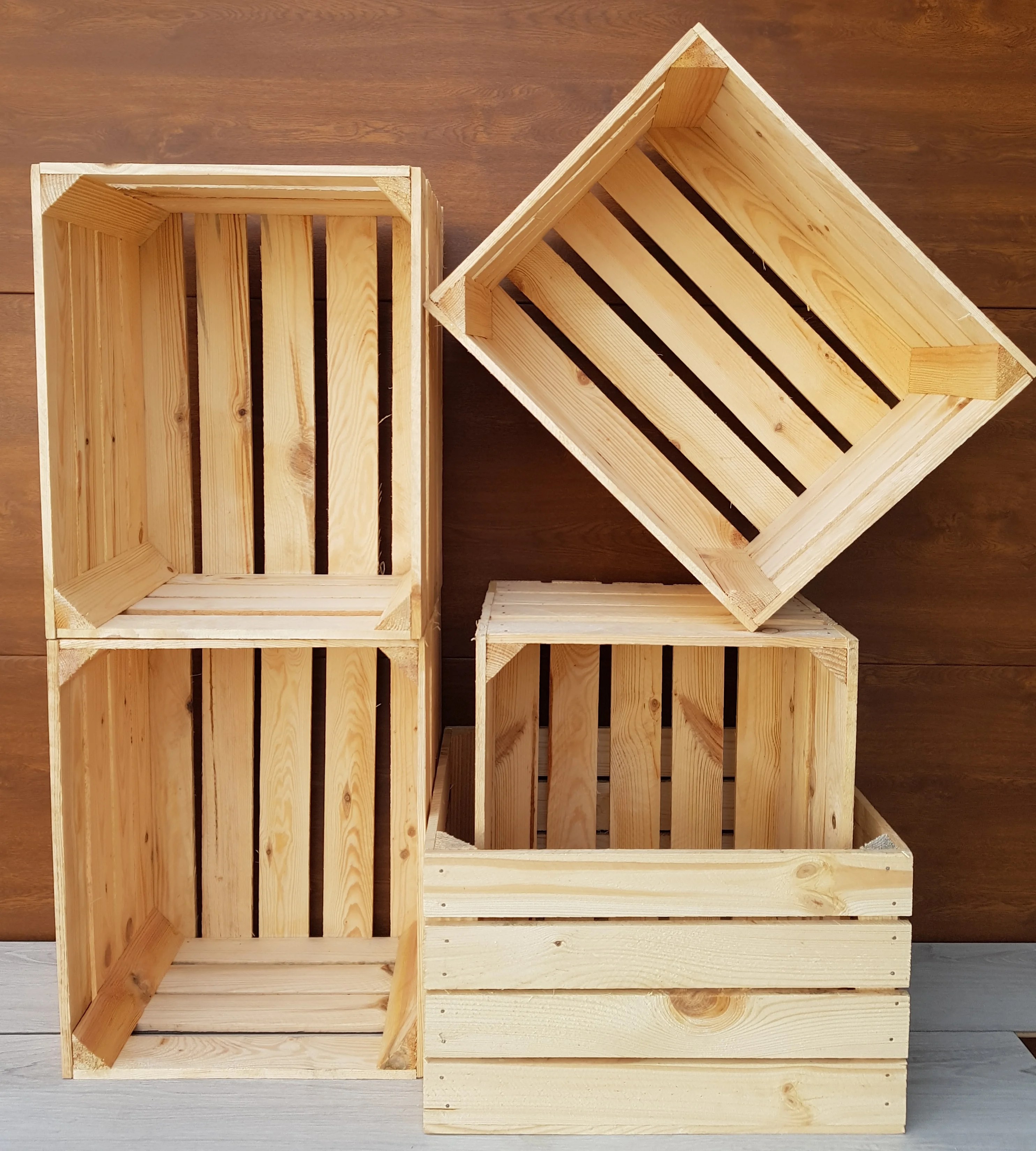 Brand New Amazing Wooden Crates Garden Natural