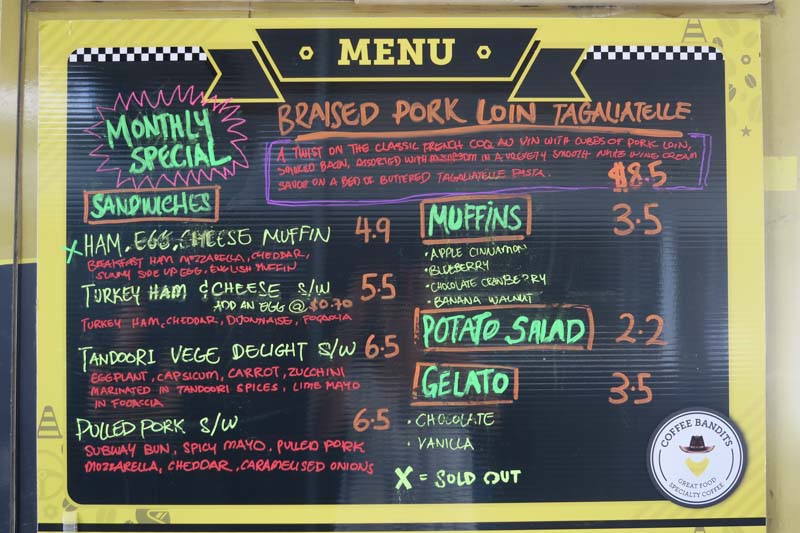 Coffee Bandits Food Truck Tuck Into Delicious & Affordable Lunches