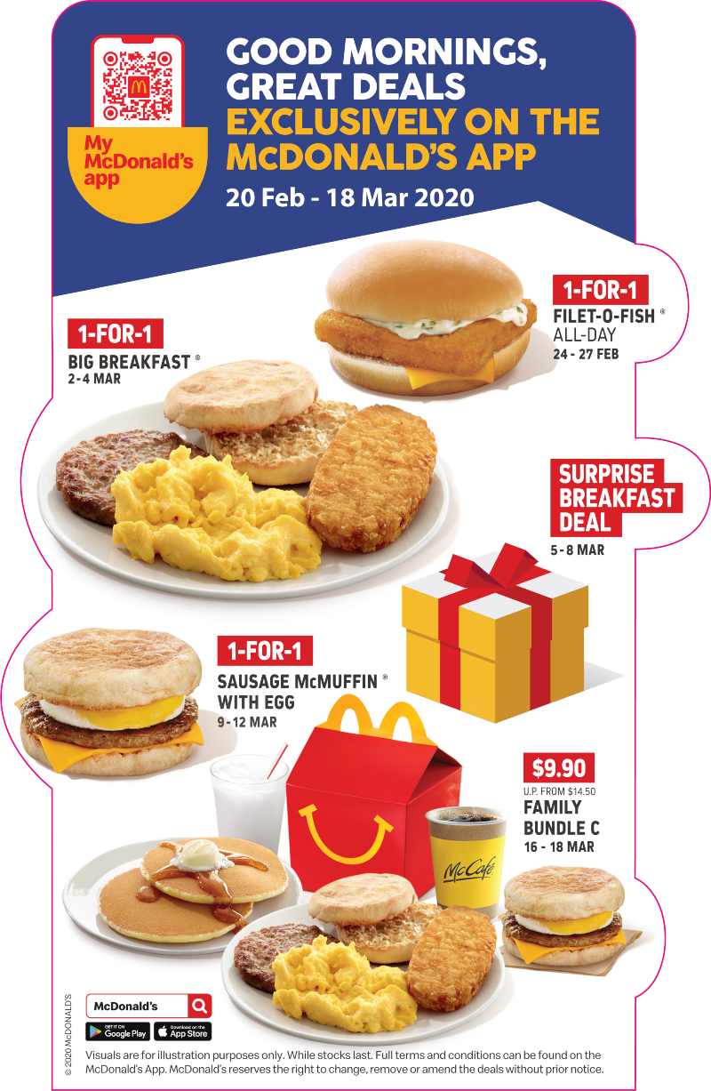 Meal Mcdonald Breakfast Menu Prices Singapore