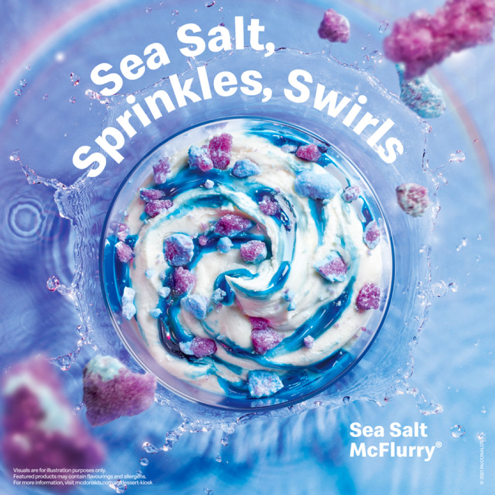 McDonald's SG launched a new Sea Salt McFlurry and it blue my mind