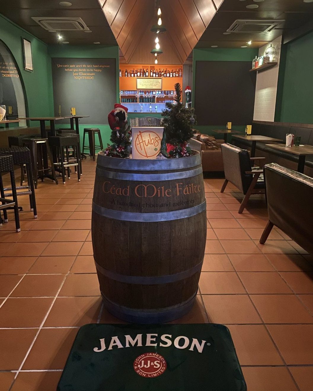 Newlyopened bistro & bar, Hubs, serves S7.50 Guinness on tap & Irish grub