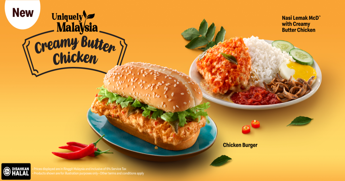 McDonald's Malaysia butters up their menu with Creamy Butter Chicken