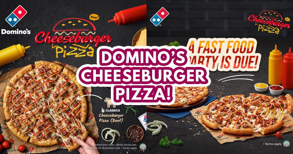 Pizza or Burger? Have both with the new Domino's Cheeseburger Pizza