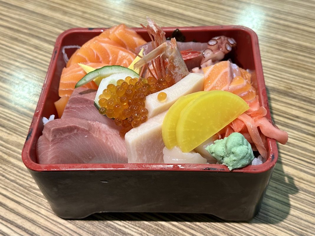 Wasabi Tei Hidden gem selling thick slabs of salmon sashimi found in