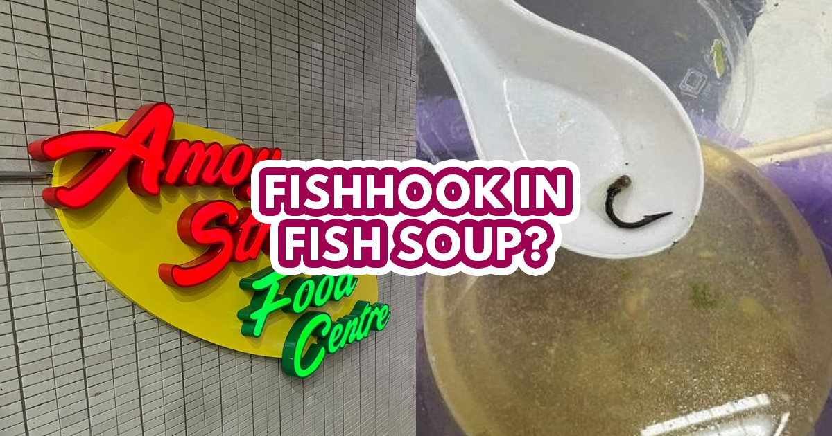 Customer finds rusty fishhook in fish soup from Amoy Street Food Centre