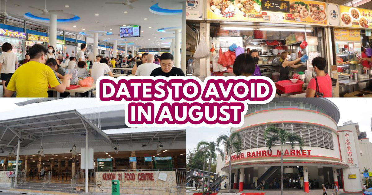 Avoid these markets & hawker centres scheduled for spring cleaning in August 2023