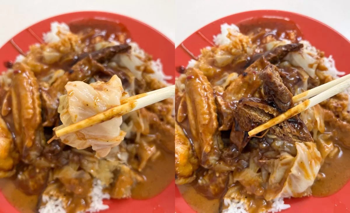 Beach Road Scissors Cut Curry Rice Famous supper spot with crowds till 2.30am