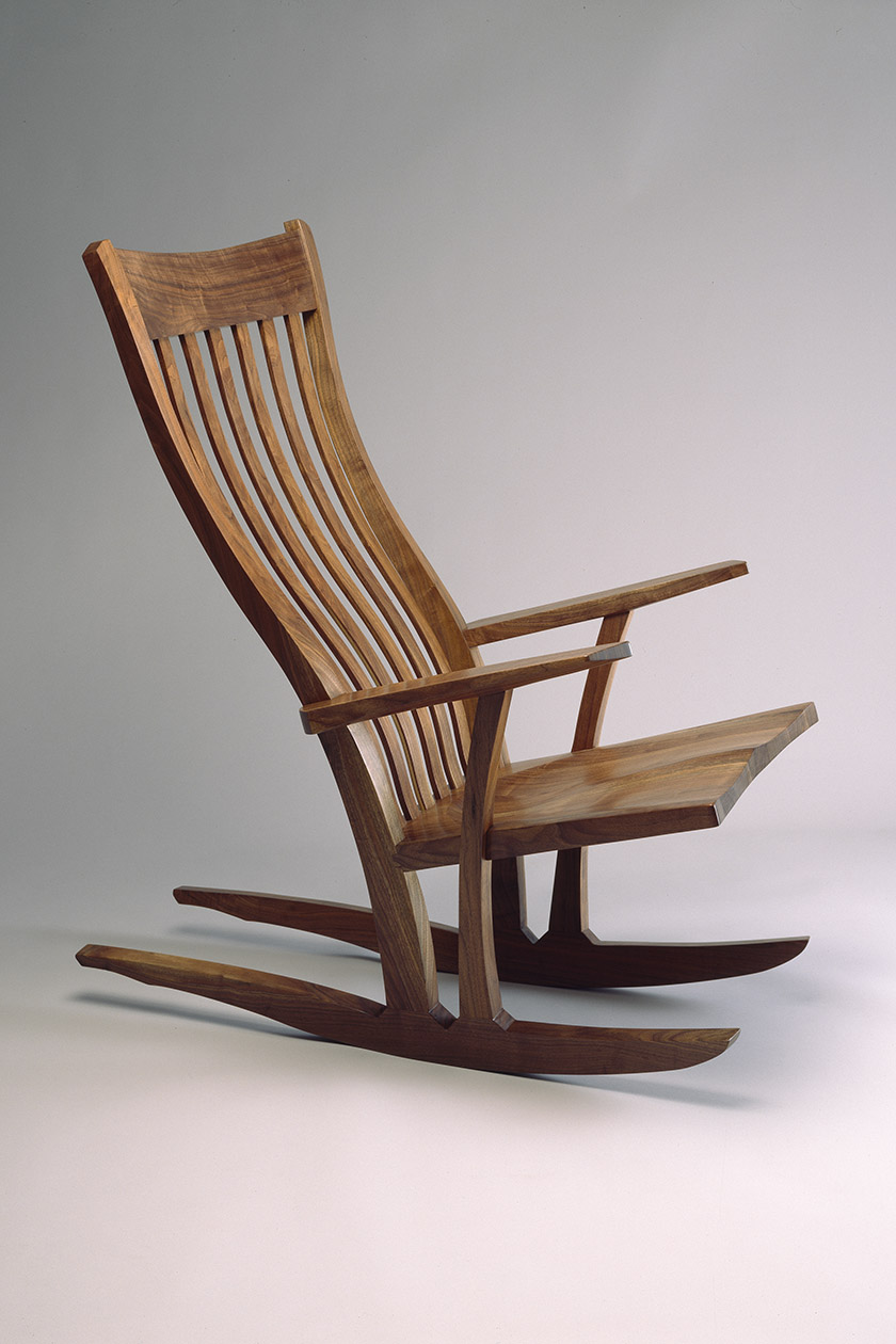 Mesa Rocking Chair CustomBuilt Wood Rocking Chair Seth Rolland