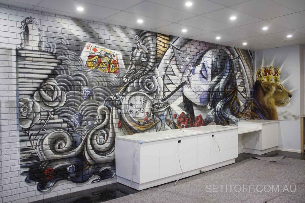 Kings of Ink Graffiti Interior Set It Off Melbourne Graffiti Murals