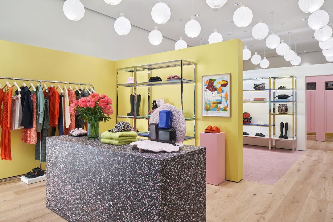 GANNI Yorkdale Store Features Recycled Furniture Pieces