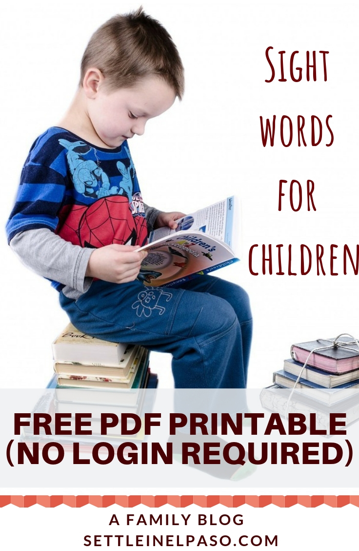 How to use sight words to develop children's reading skills