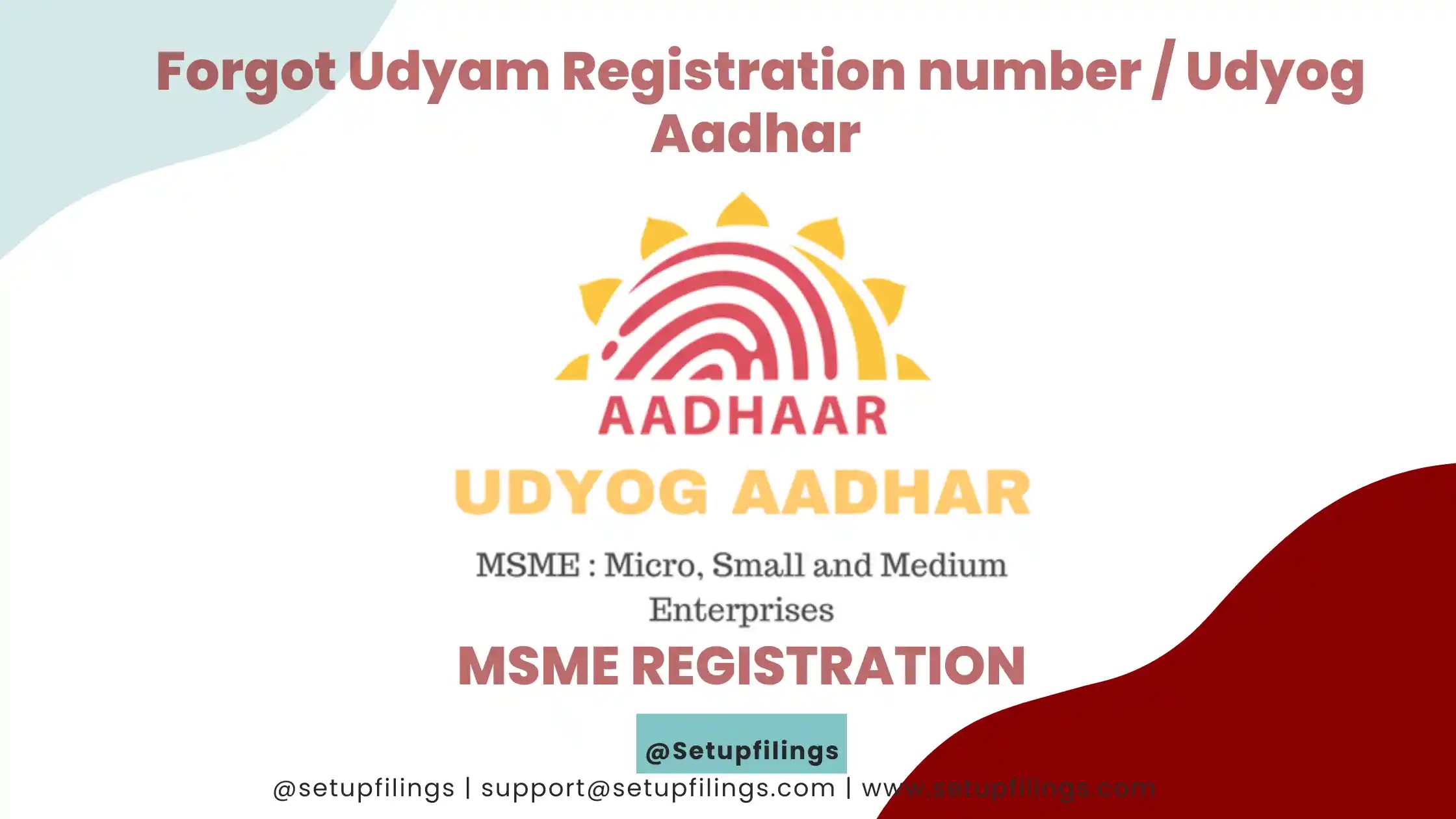 How to Retrieve Lost Udyam Registration Number StepbyStep Guide
