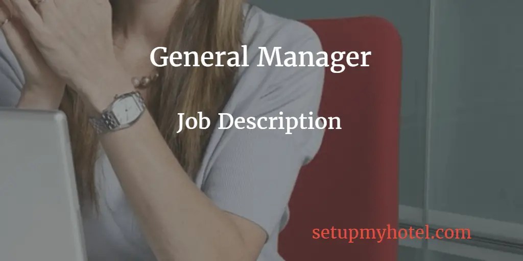 General Manager / Hotel Manager Job Description SetupMyHotel