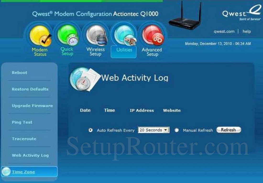 qwest q1000 manual