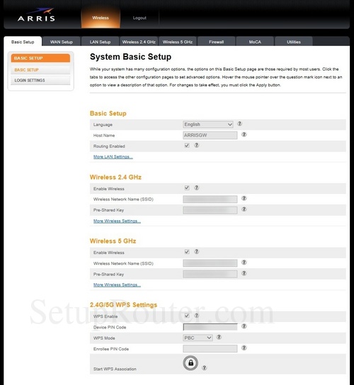 How to Login to the Arris DG3270