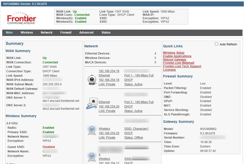 Arris NVG468MQ Login Instructions