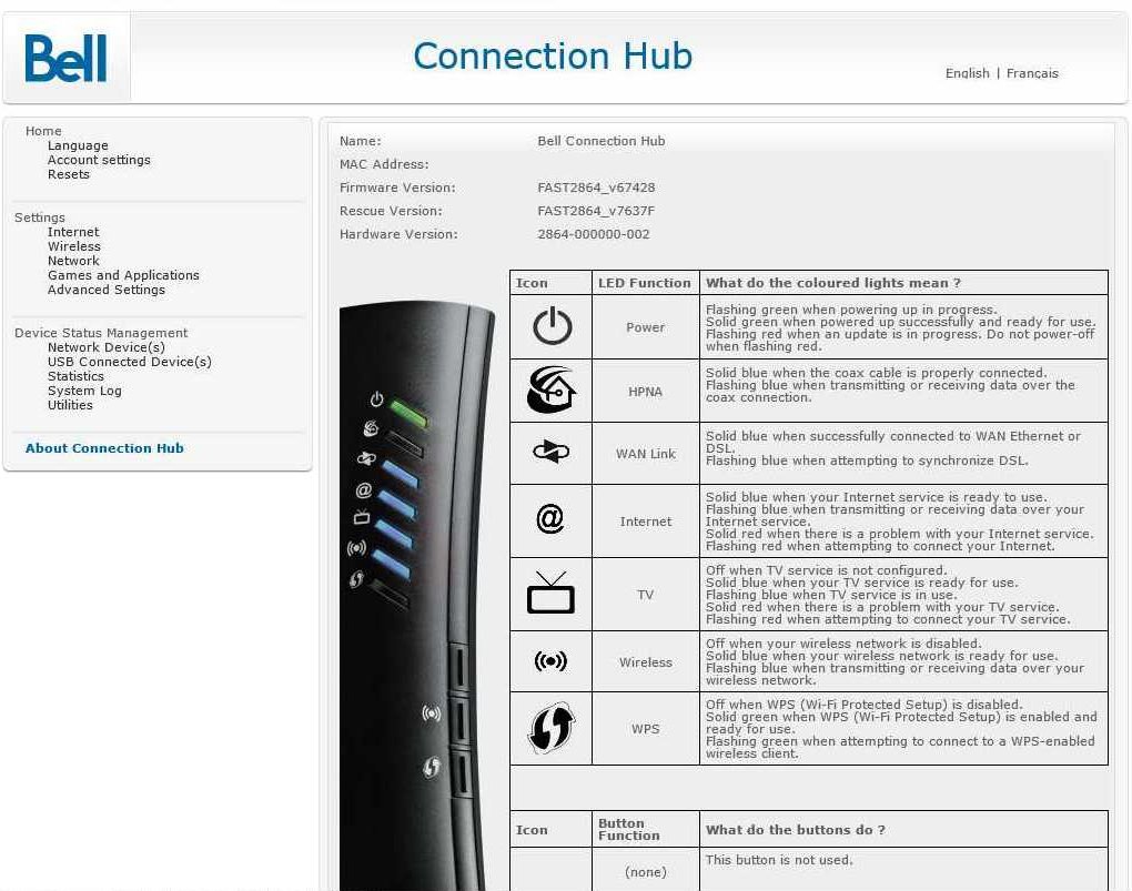 All Screenshots for the Bell Connection Hub