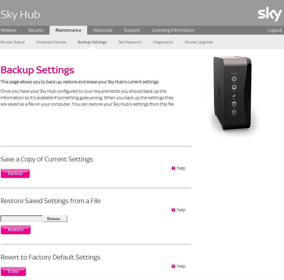 All Screenshots for the BSkyB SkyHub