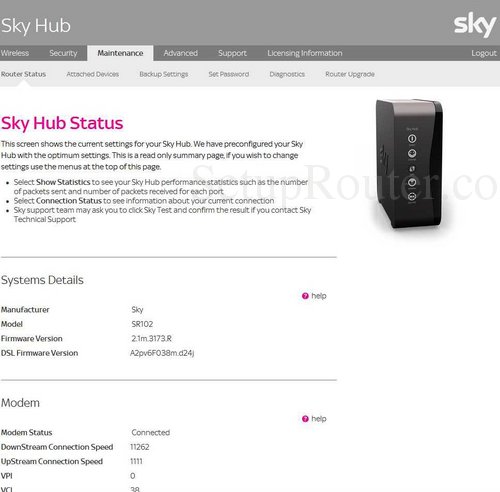 Setup WiFi on the BSkyB SR102