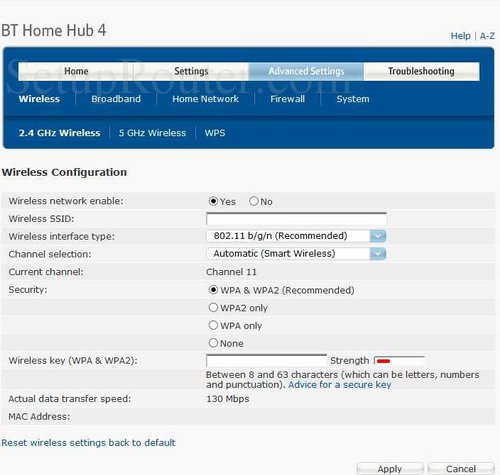 BT HomeHub4 Screenshots