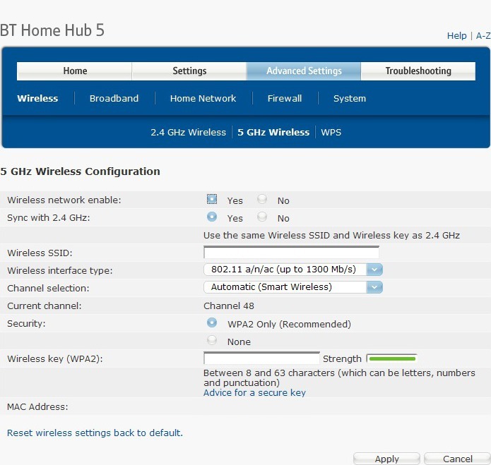 All Screenshots for the BT Home Hub 5