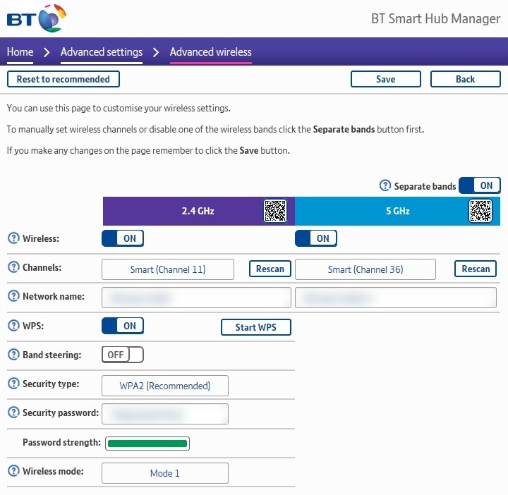 All Screenshots for the BT Smart Hub