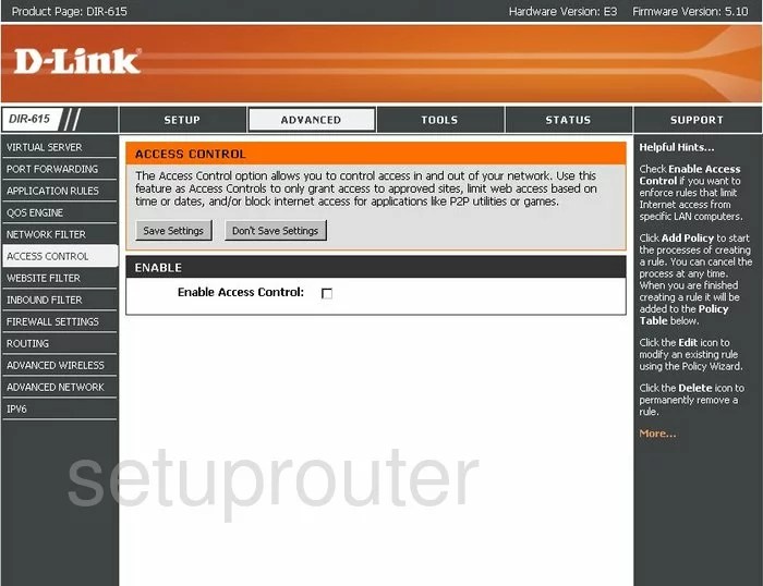 All Screenshots for the Dlink DIR615