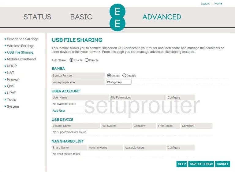 All Screenshots for the EE Bright Box 2