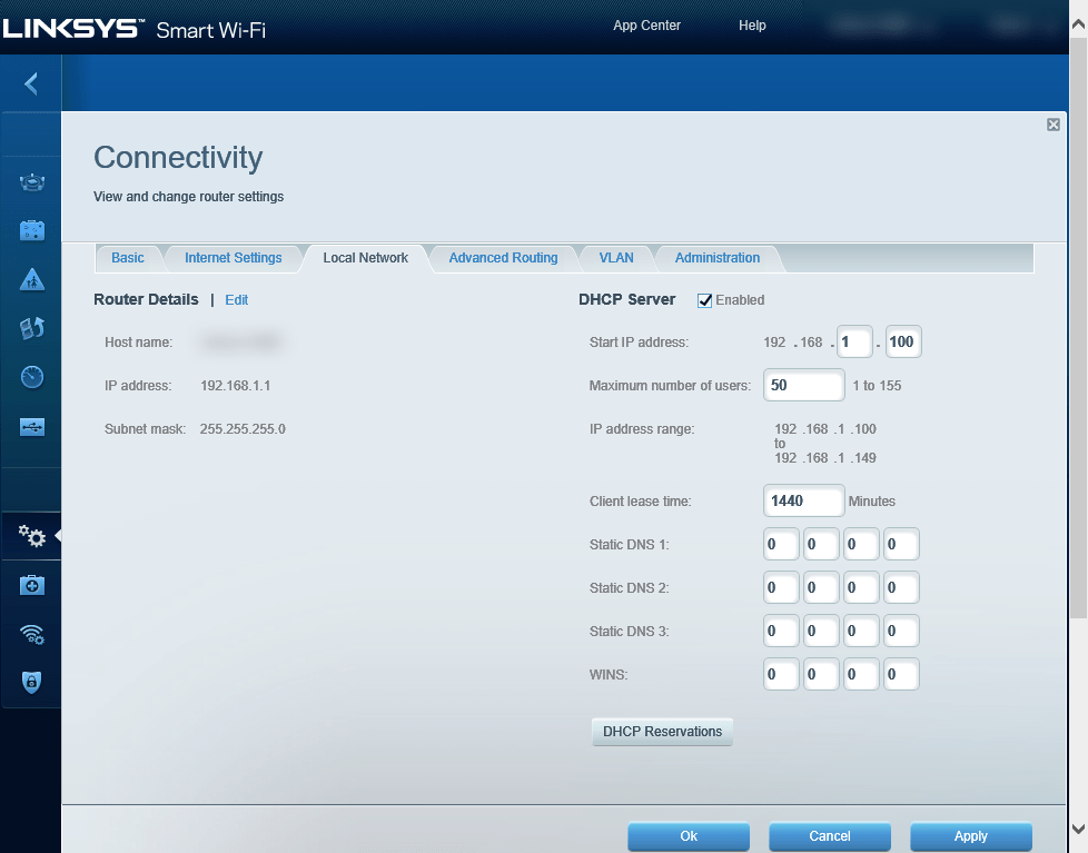 All Screenshots for the Linksys EA7300