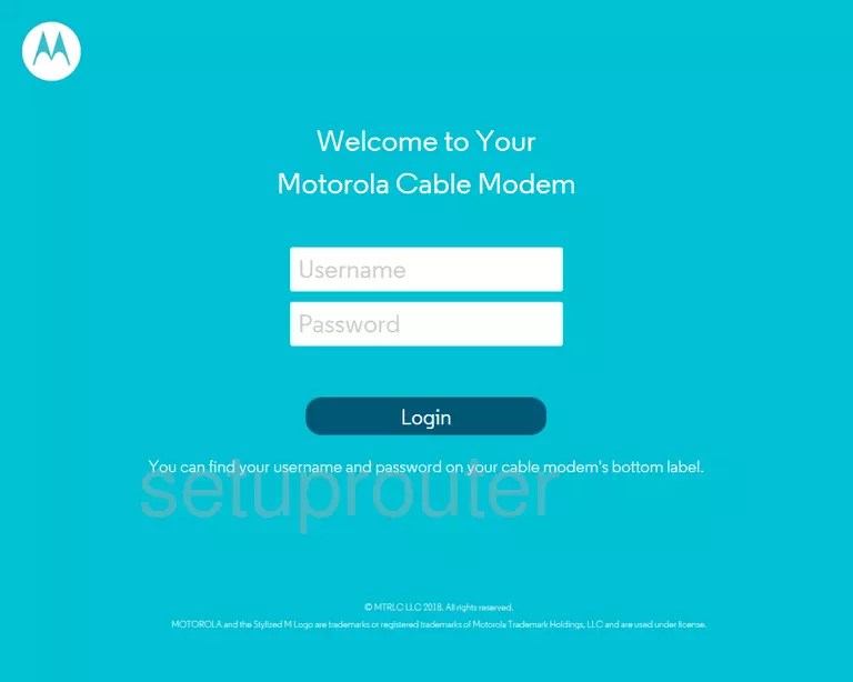 How to Login to the Motorola MG7700