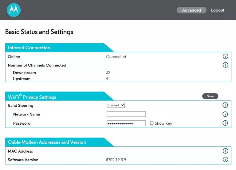 How to Login to the Motorola MG8702