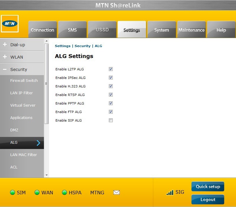 All Screenshots for the MTN ShareLink
