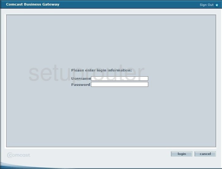 Netgear CG3000DCR Comcast Login Instructions