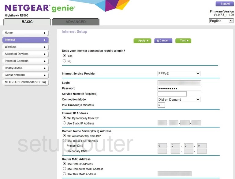 All Screenshots for the Netgear Nighthawk R7000