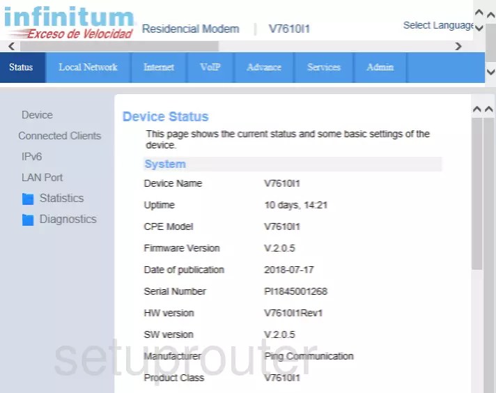 Everything About the Ping Communication Infinitum V7610I1 Router