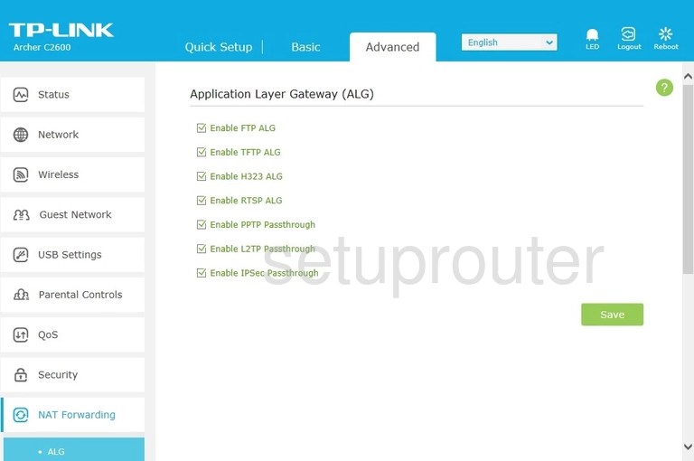 All Screenshots for the TPLink Archer C2600