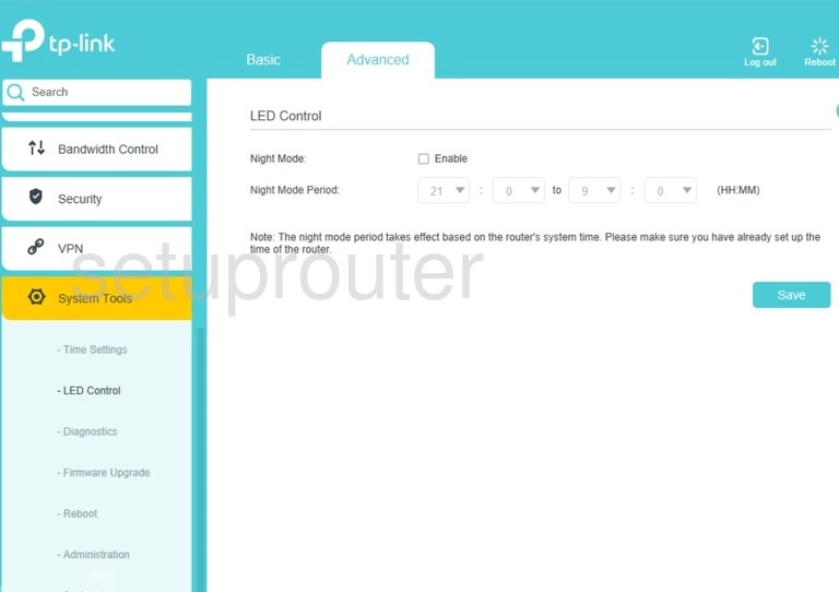 All Screenshots for the TPLink Archer VR1600v
