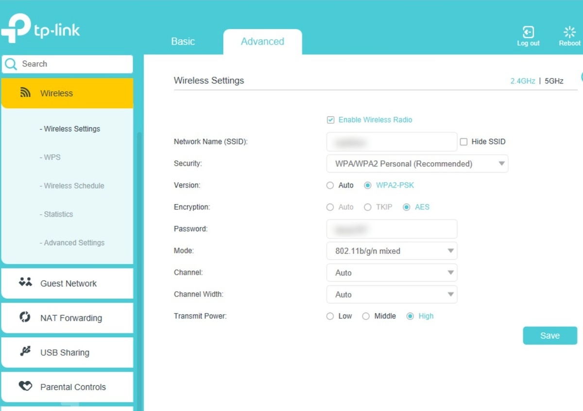 All Screenshots for the TPLink Archer VR1600v