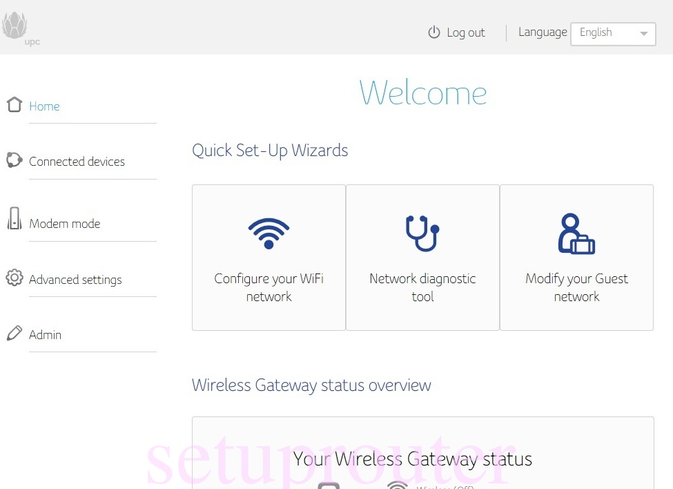 UPC Connect Box Login Instructions