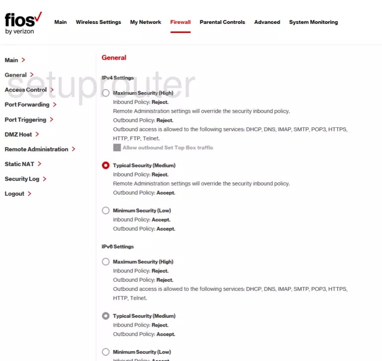 All Screenshots for the Verizon FiOS Quantum Gateway