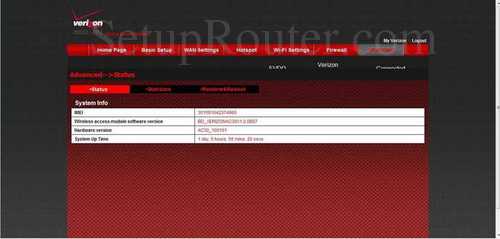 How to change the ip address of the Verizon Fivespot