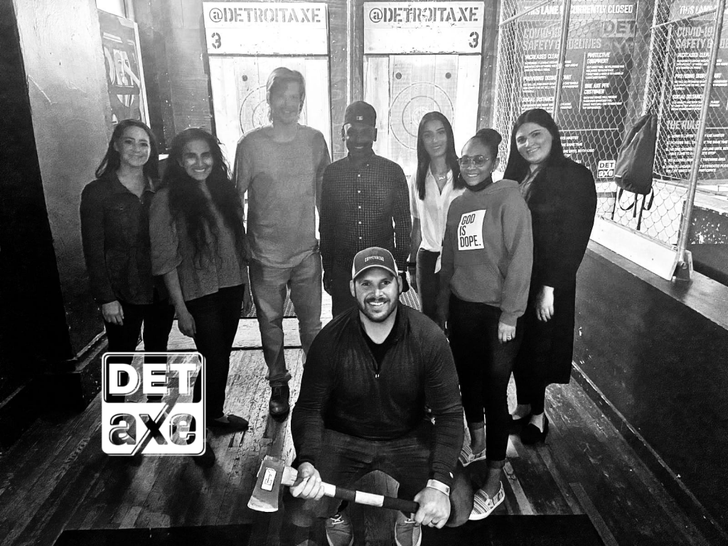 Seva Law Firm + Detroit Axe = Great time for all! Seva Law Firm